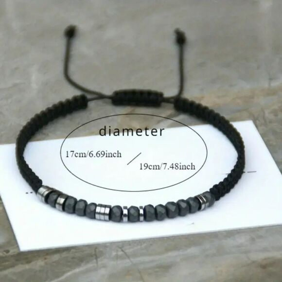 Morse Code "I Love You" Bracelet for Him – Natural Stone Bead Jewelry, Gift Idea - Picture 3 of 3
